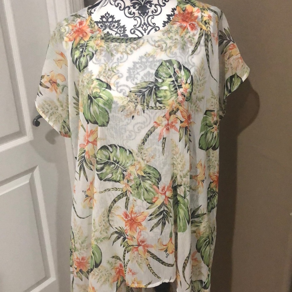 Tropical swim cover up - Picture 1 of 4